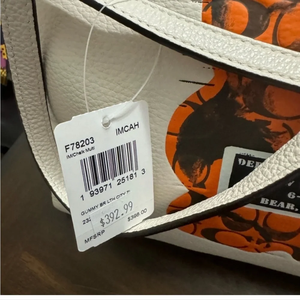 Coach Vandal Gummy Bear Zip Top Tote